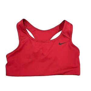 Nike Women's Medium Support Dri Fit Swoosh Training Compression Bra Red XS NWT